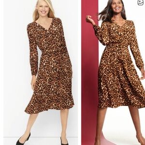 Talbot's Brown Leopard Dress